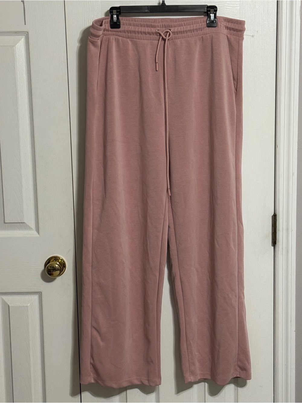 Glow Motion Women’s Wide-Leg Track Pants - Dusty Rose